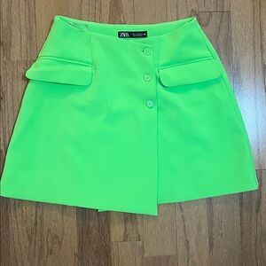 Zara Bright Lime Skirt